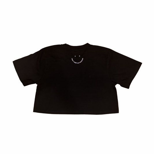 Classic Crop Tee_Spiral + Smiley Face